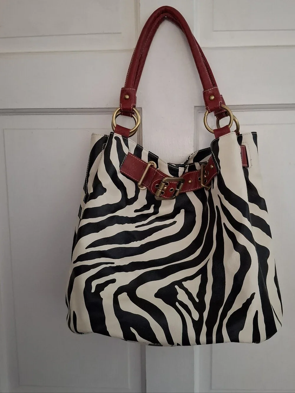 Zebra Print Hobo Bag